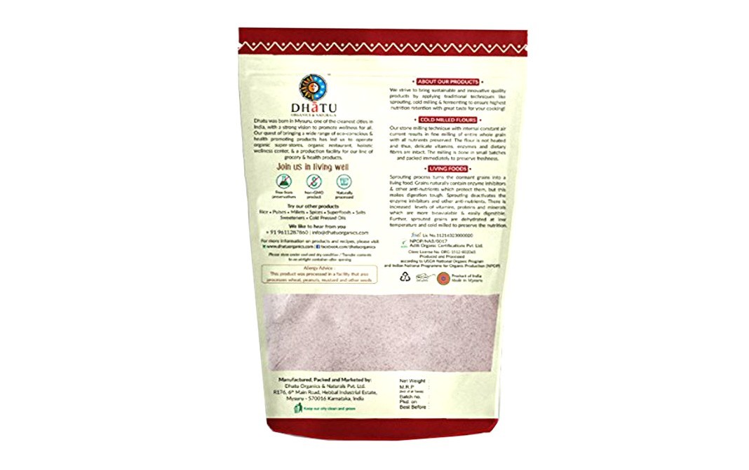 Dhatu Certified Organic Red Rice Flour   Pack  500 grams